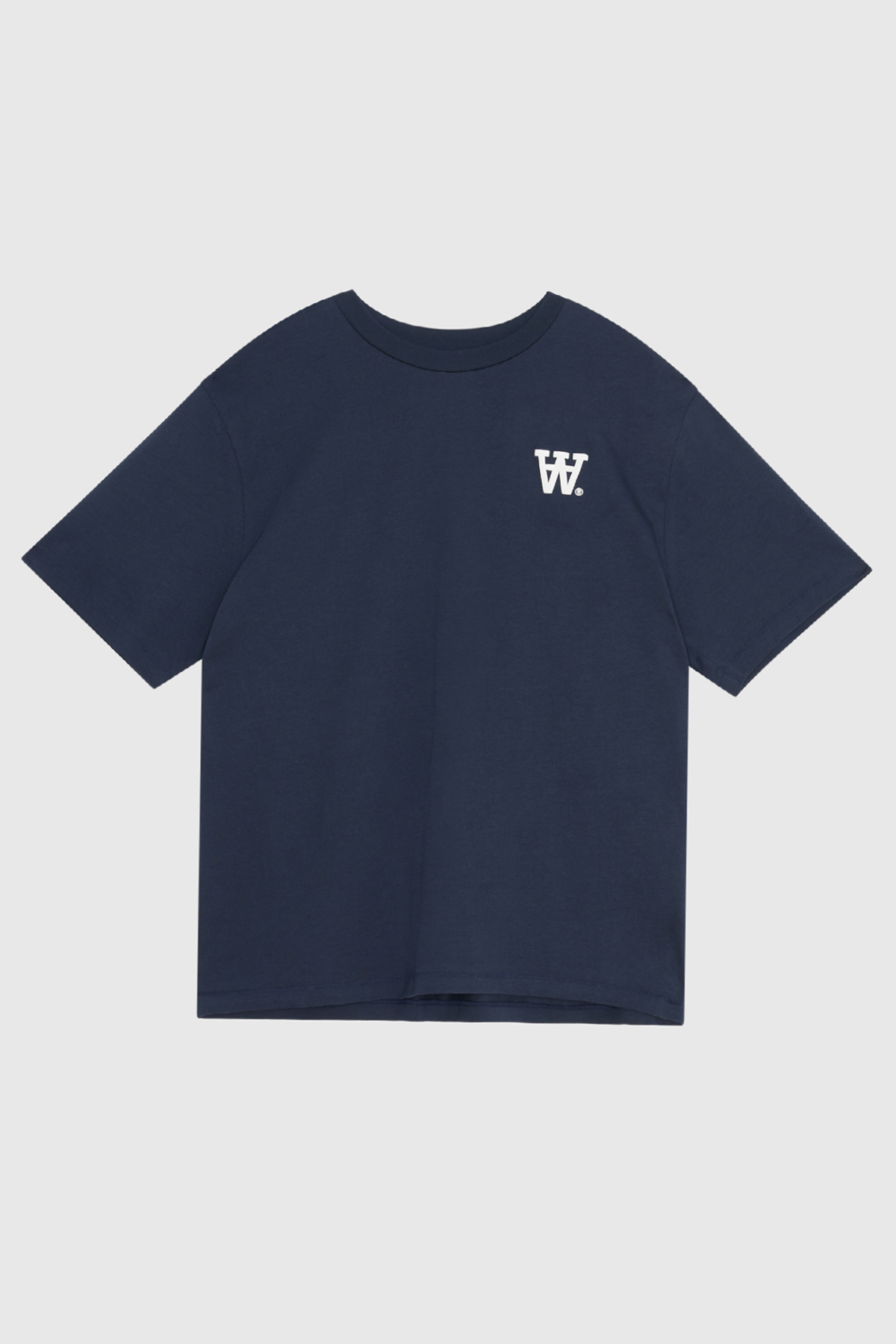 WOOD WOOD Double-A Tee - Navy