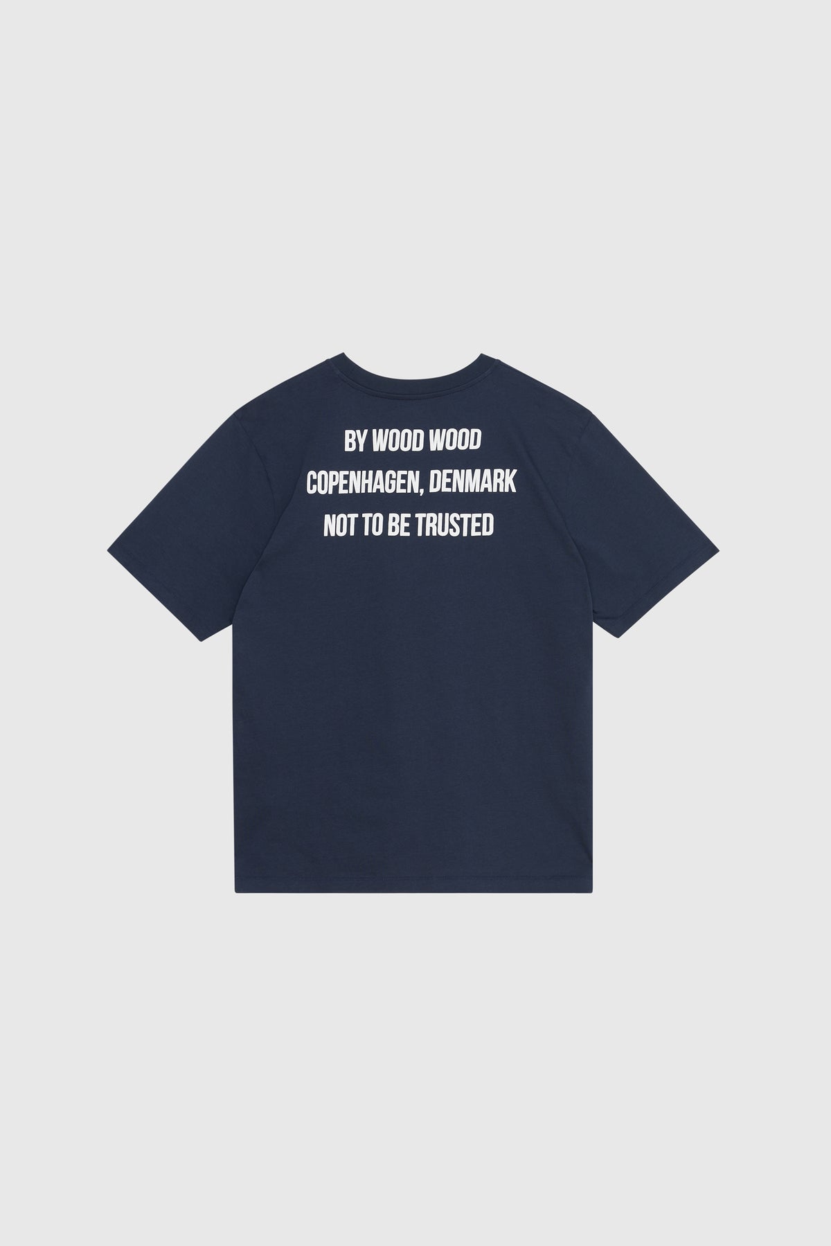 WOOD WOOD Double-A Tee - Navy