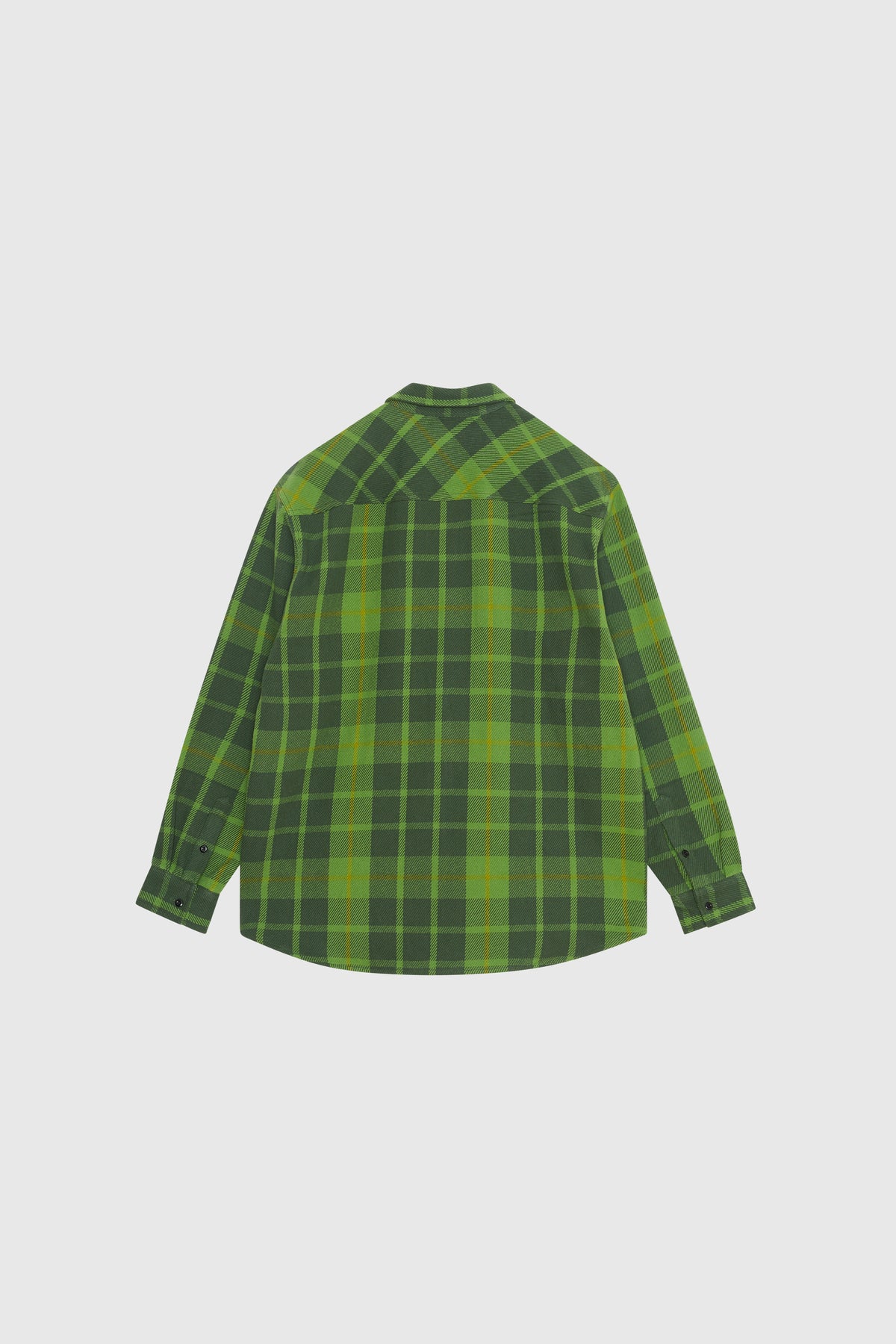 WOOD WOOD Day Heavy Flannel Shirt - Green