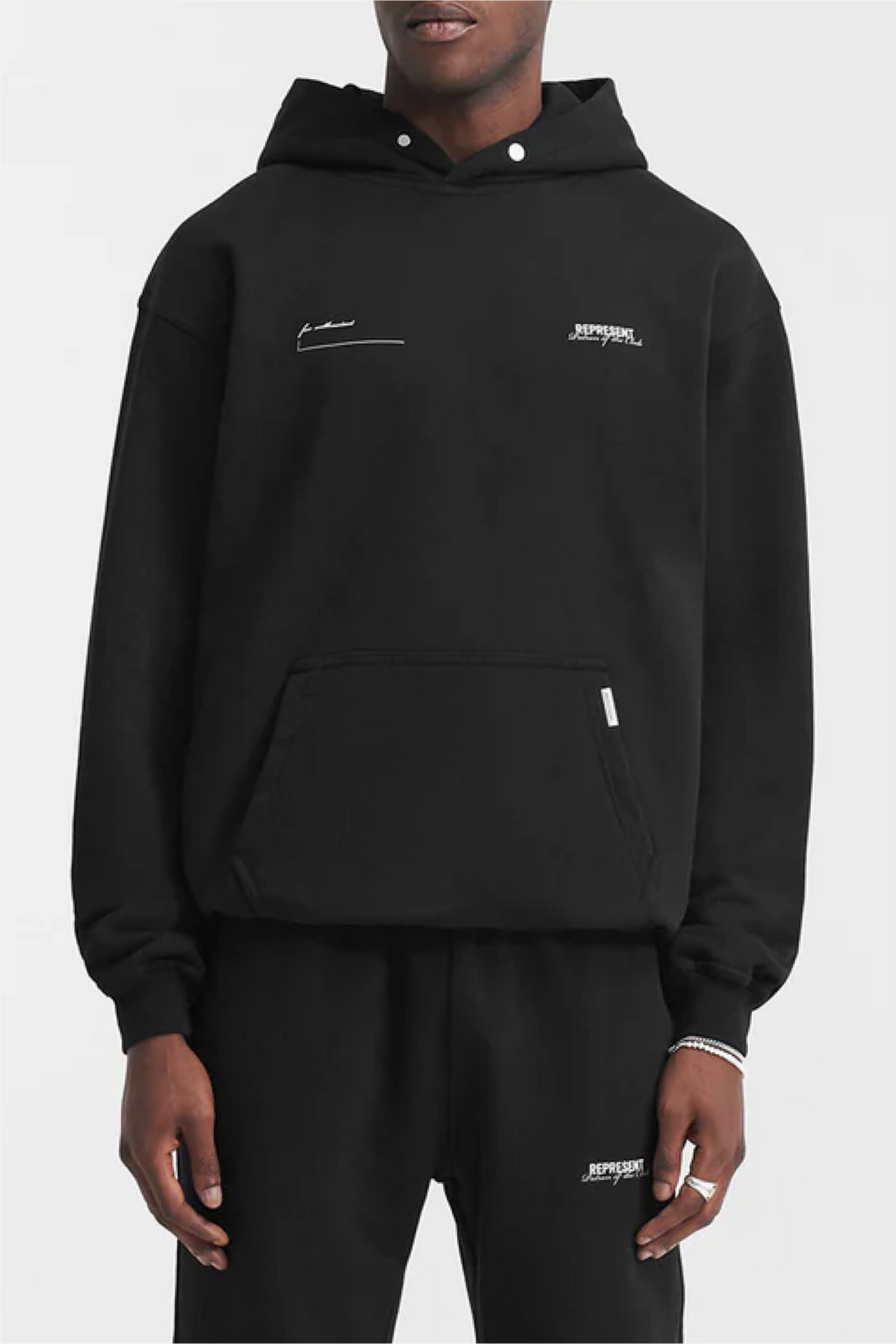 Represent Patron Of The Club Hoodie -Jet Black