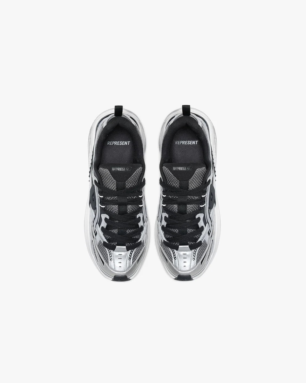 Represent Storm Runner Sneakers - Silver/Black