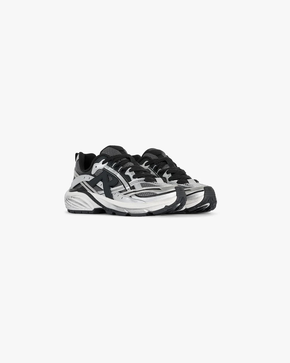 Represent Storm Runner Sneakers - Silver/Black