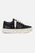 Represent HTN Low Tumbled Leather Sneakers - Black