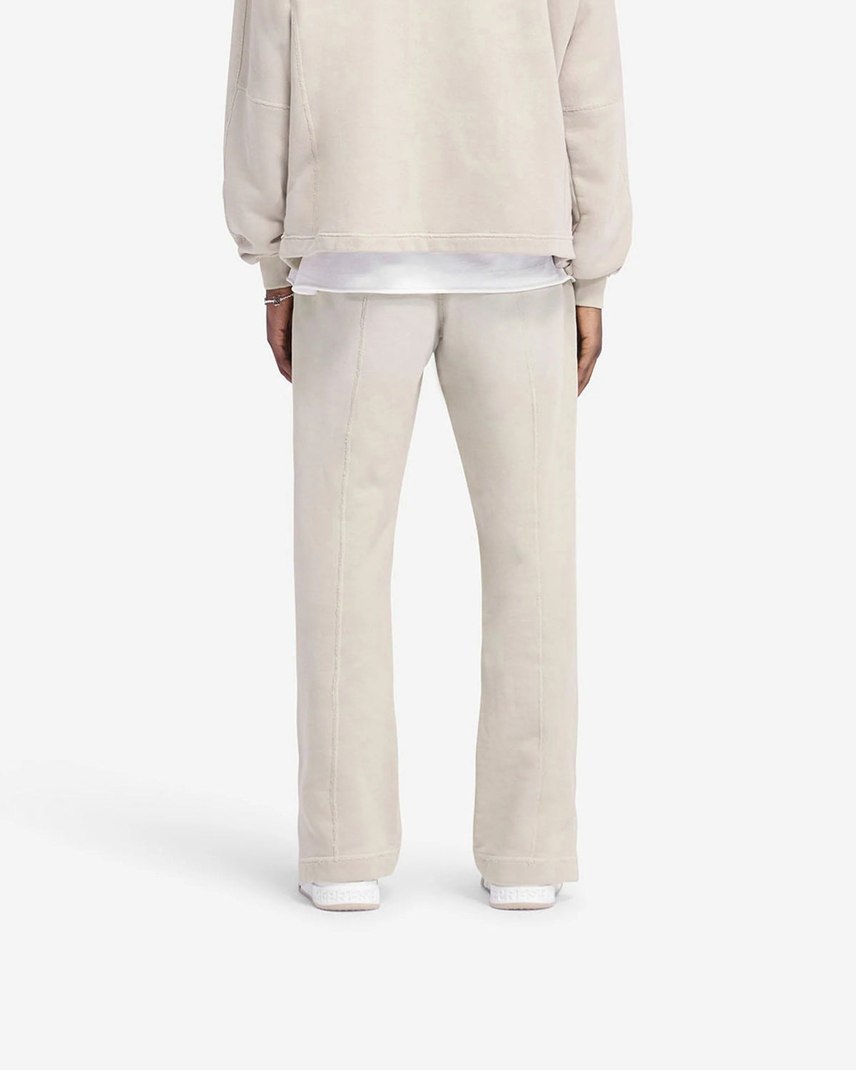 Represent Stepped Hem Sweatpants - Oatmeal