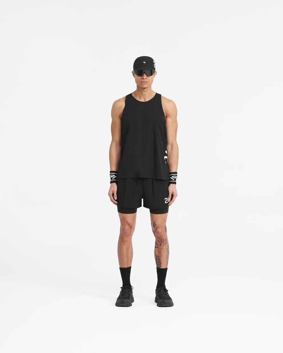 Represent 247 Singlet Tank - Black