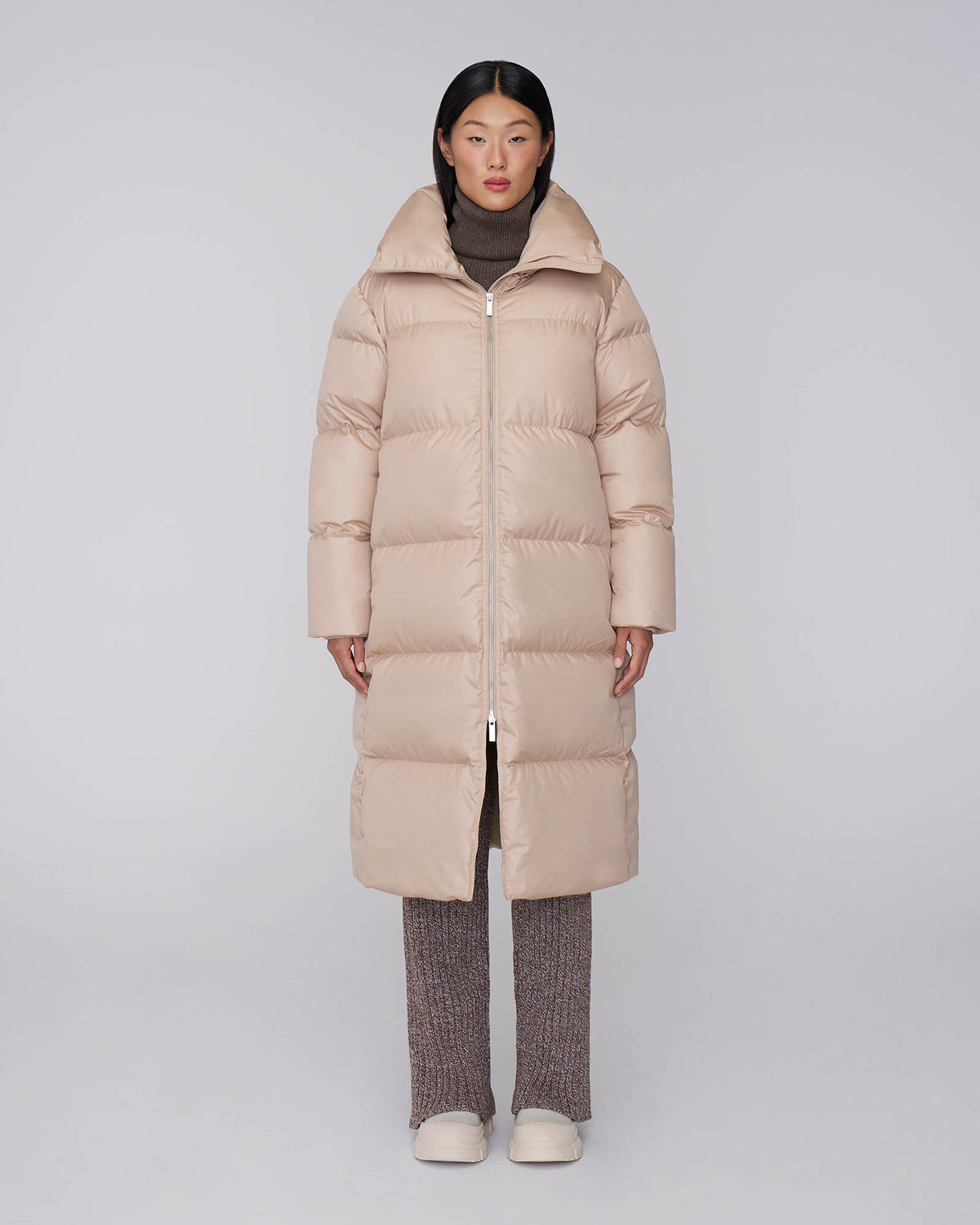 Quartz Co. Womens Down *Parka Gisele Long - Beige