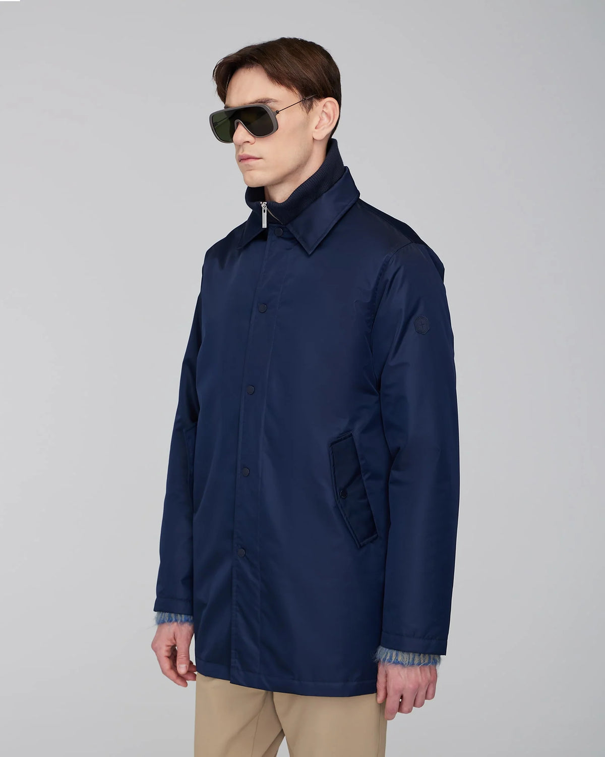 Quartz Co. Mens Wind Jacket Christopher - Navy