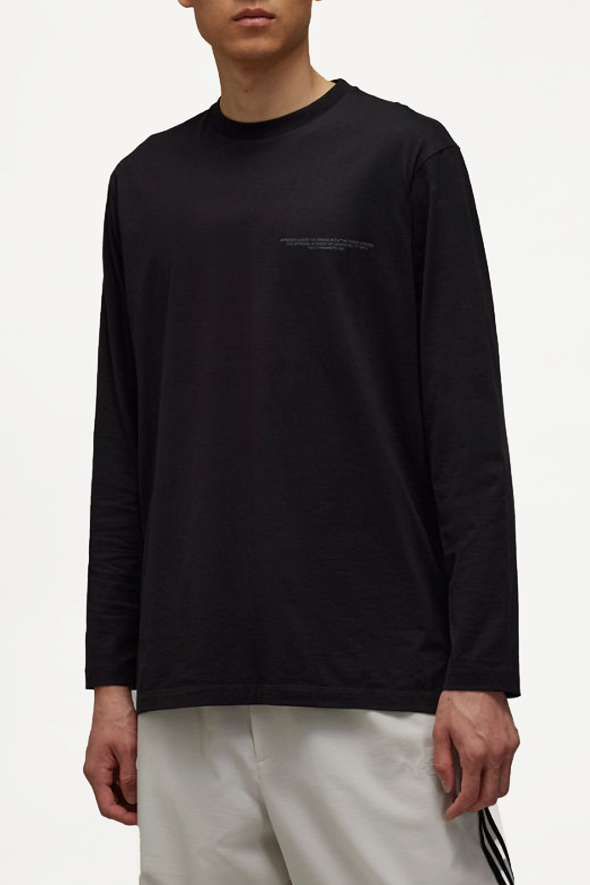 Y-3 Logo L/S Tee - Black