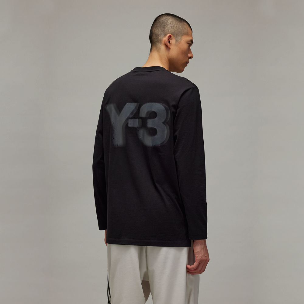 Y-3 Logo L/S Tee - Black