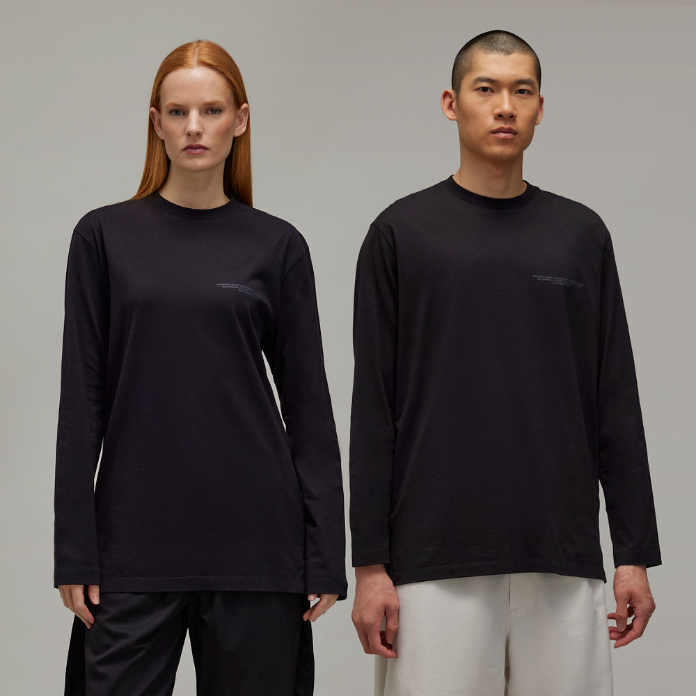 Y-3 Logo L/S Tee - Black