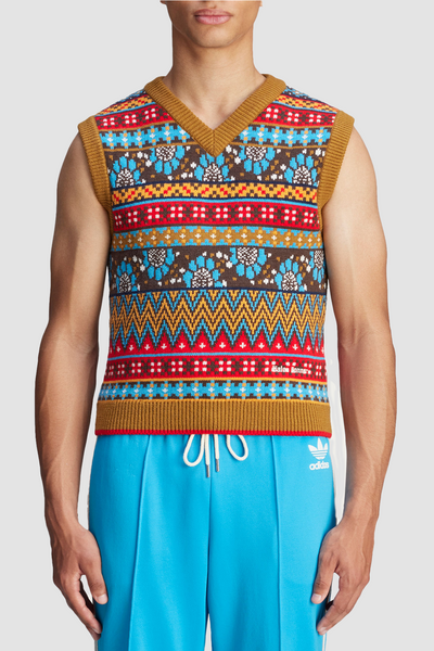 トップス PALACE SKATEBOARDS SPACE KNIT VEST MULTI adidas x Wales Bonner Knit Vest - Multicolor - Due West