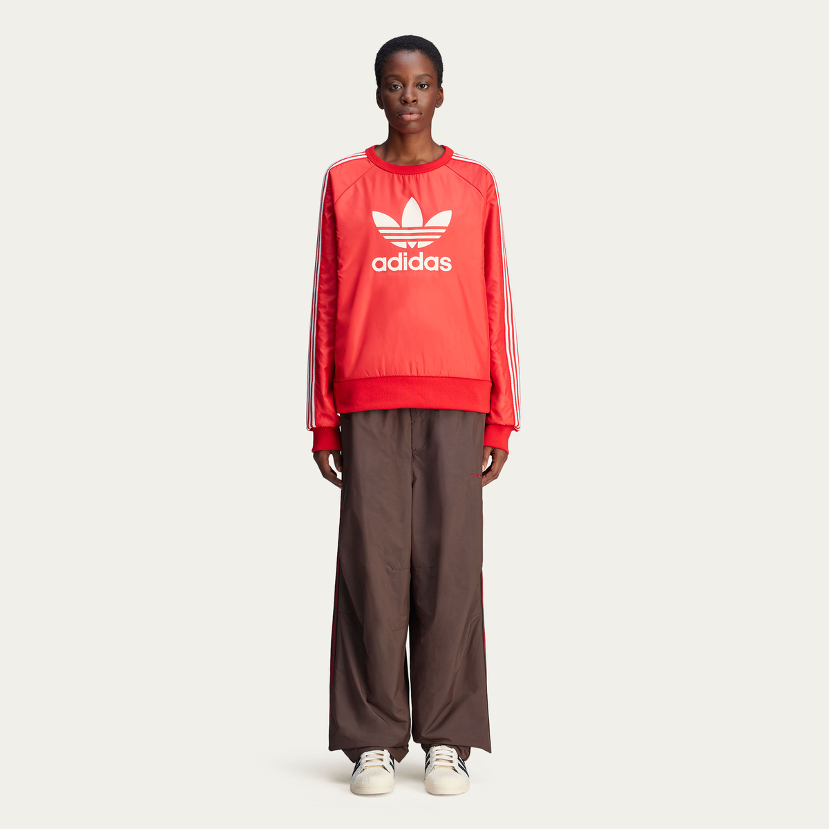 adidas x Wales Bonner Nylon Crew Jersey - Better Scarlet