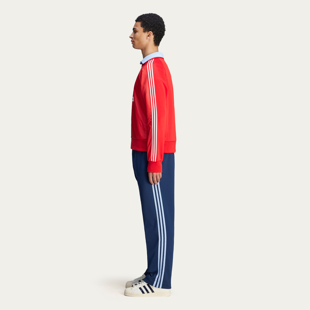 adidas x Wales Bonner Nylon Crew Jersey - Better Scarlet