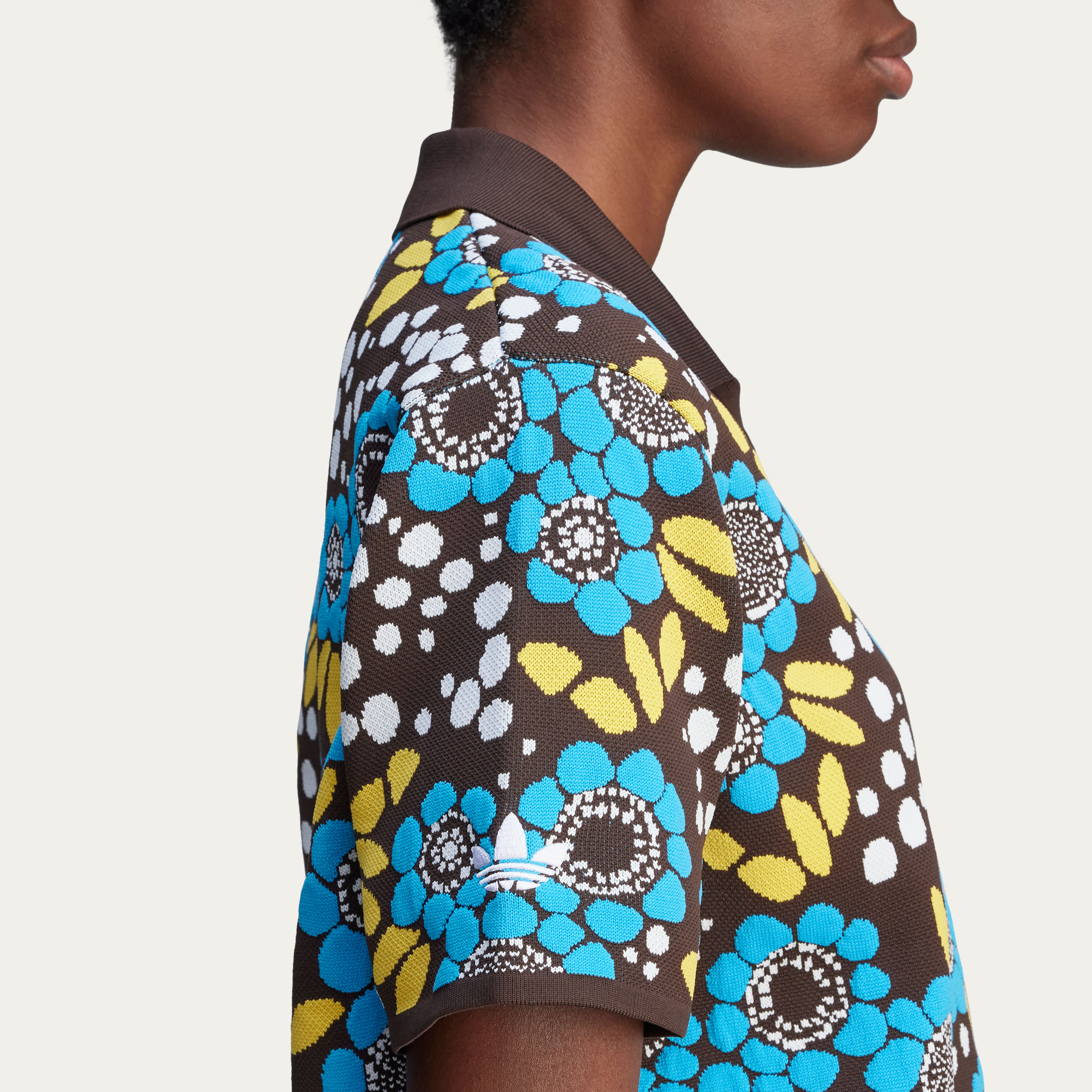adidas x Wales Bonner Knit Floral Polo Shirt - Multicolor - Due West adidas x Wales Bonner Knit Floral Polo Shirt - Multicolor - Due West