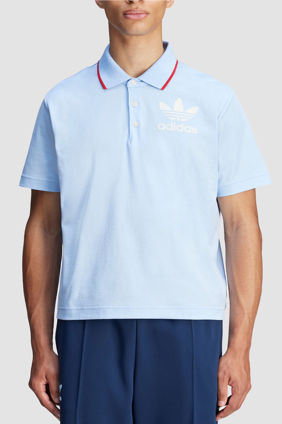 adidas x Wales Bonner Short Sleeve Polo Shirt - Glow Blue