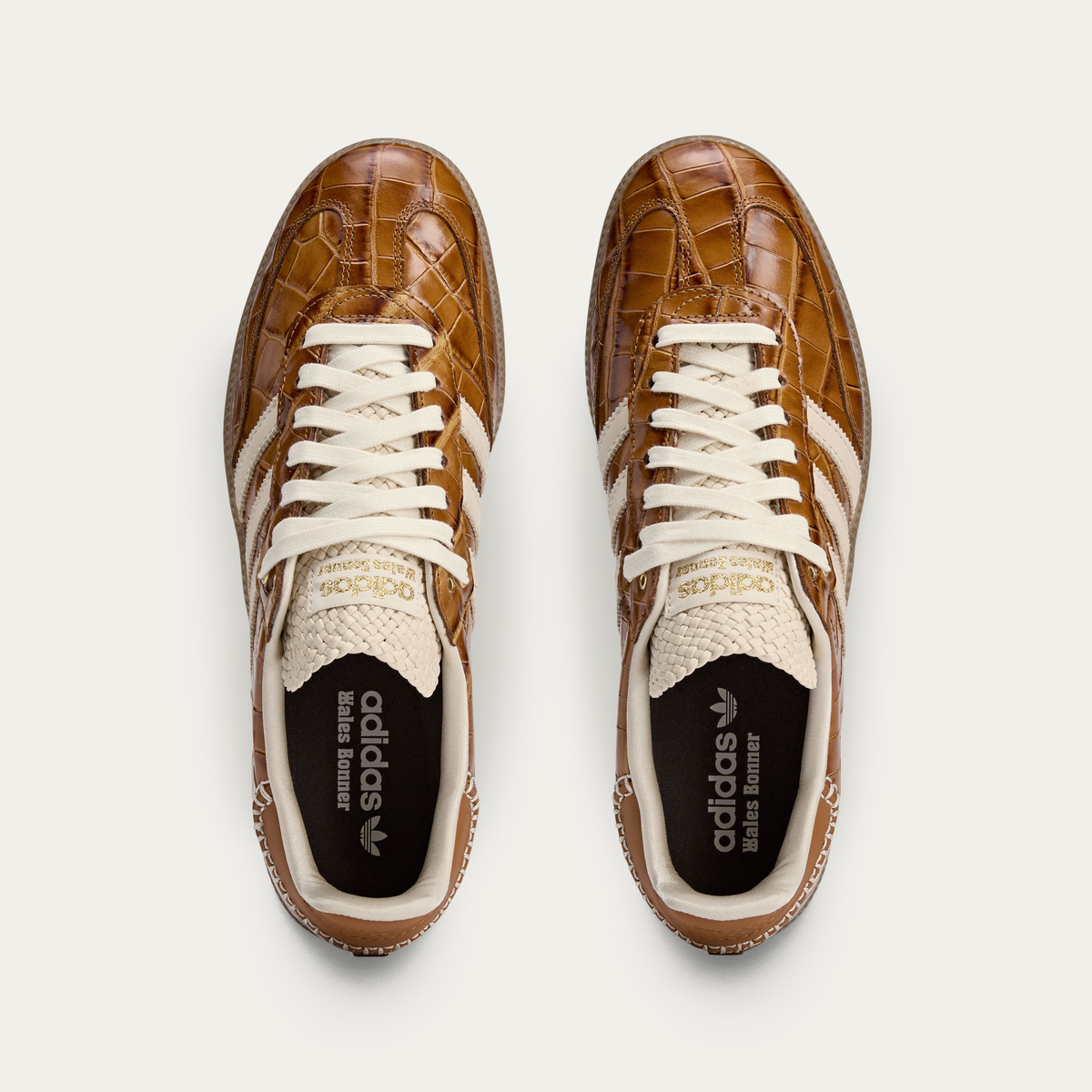 adidas x Wales Bonner Samba Sneakers - Brown / Wonder White / Night Brown