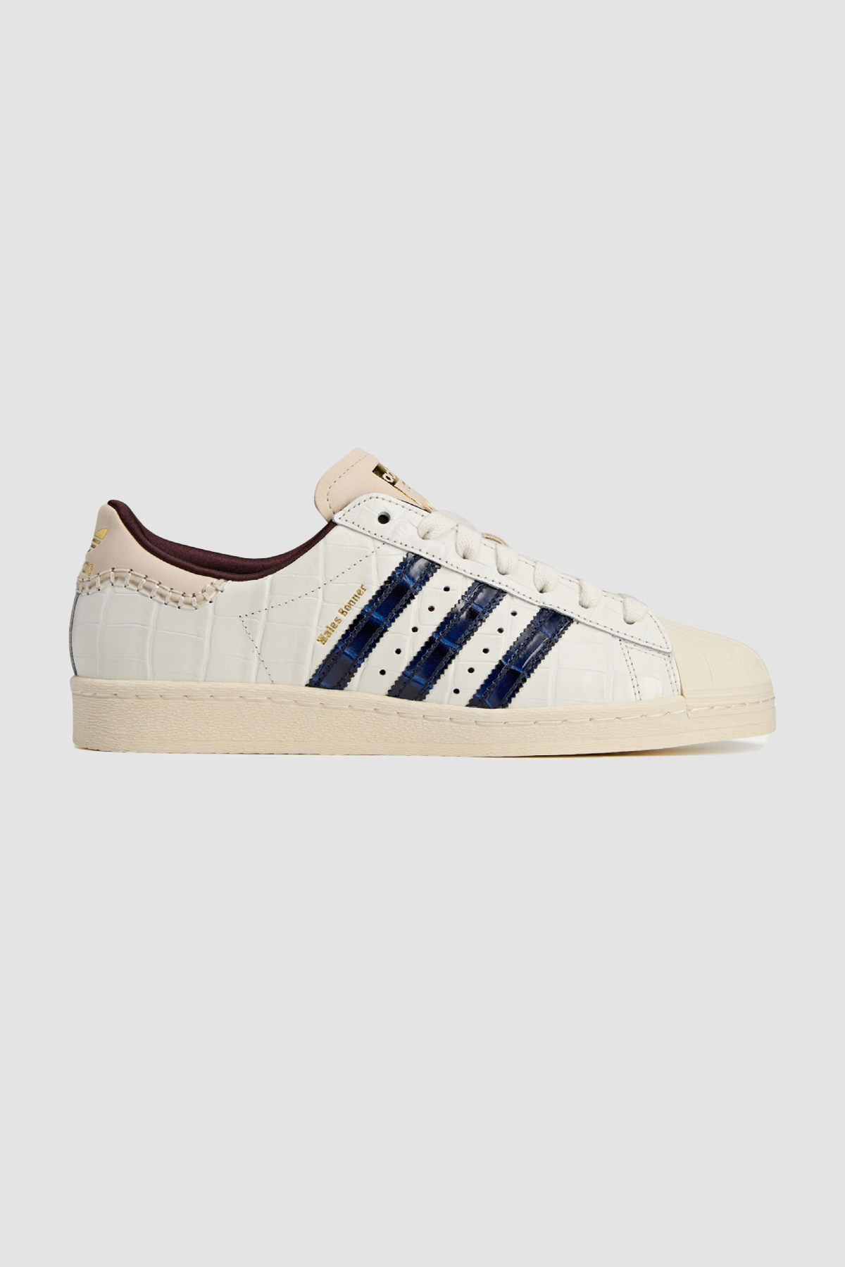 adidas X Wales Bonner Superstar Sneakers - Wonder White / Collegiate Navy / Night Red 4.5 / White-Brown adidas X Wales Bonner Superstar Sneakers - Wonder White / Collegiate Navy / Night Red 4.5 / White-Brown