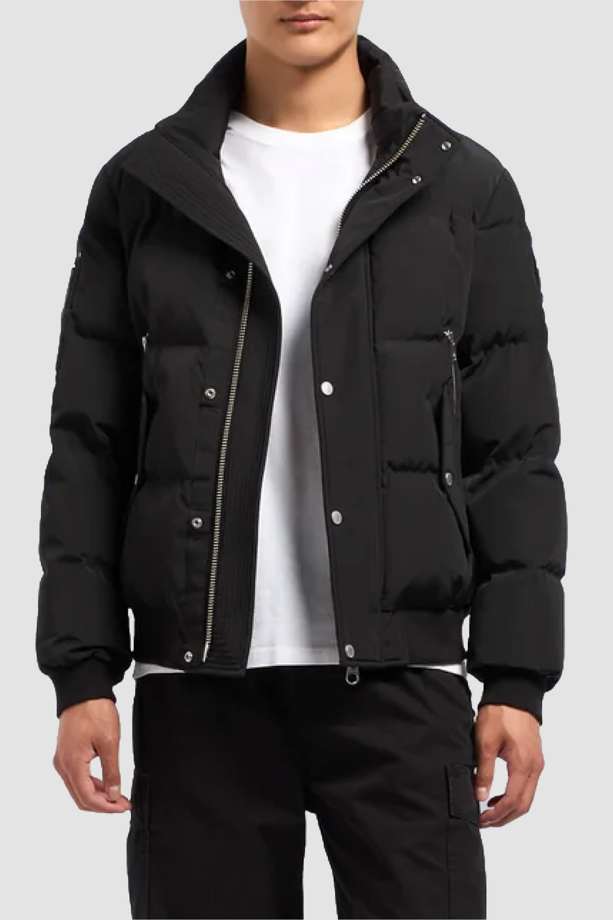 Moose Knuckles Mens Down Bomber High Point - Black