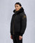 Moose Knuckles Mens Down Bomber Little Rapids Shearling - Black/Black