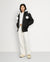 Moose Knuckles Womens Down Bomber Debbie Shearling - Black/Natural