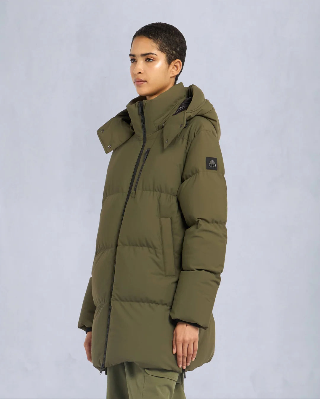 Moose Knuckles Womens Down Jacket Chelia 3Q - Moss - Due West Moose Knuckles Womens Down Jacket Chelia 3Q - Moss - Due West