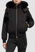 Moose Knuckles Womens Eco Bomber Debbie Satin - Black