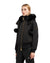 Moose Knuckles Womens Eco Bomber Debbie Satin - Black