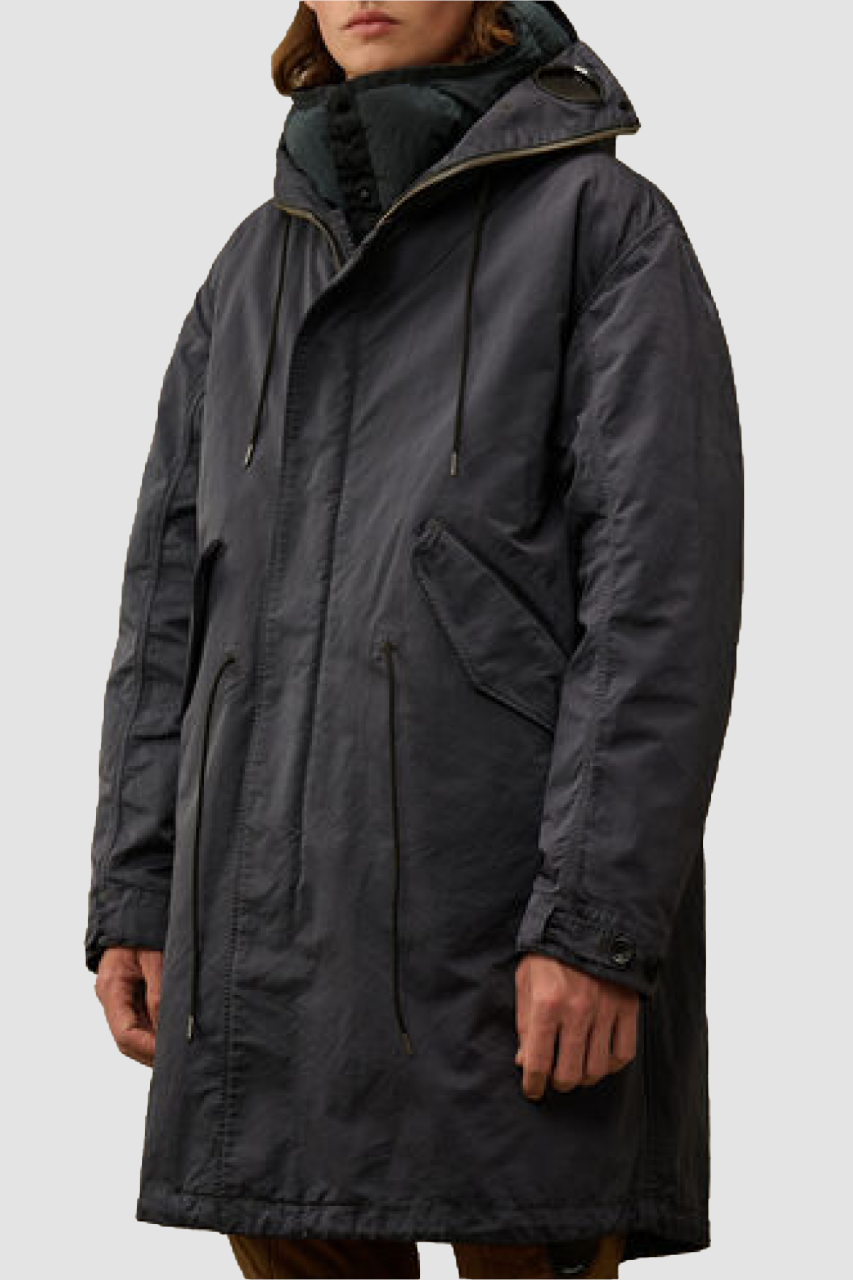 C.P. Company Mens Down *Parka Micro Kei Expolorer Long - Black