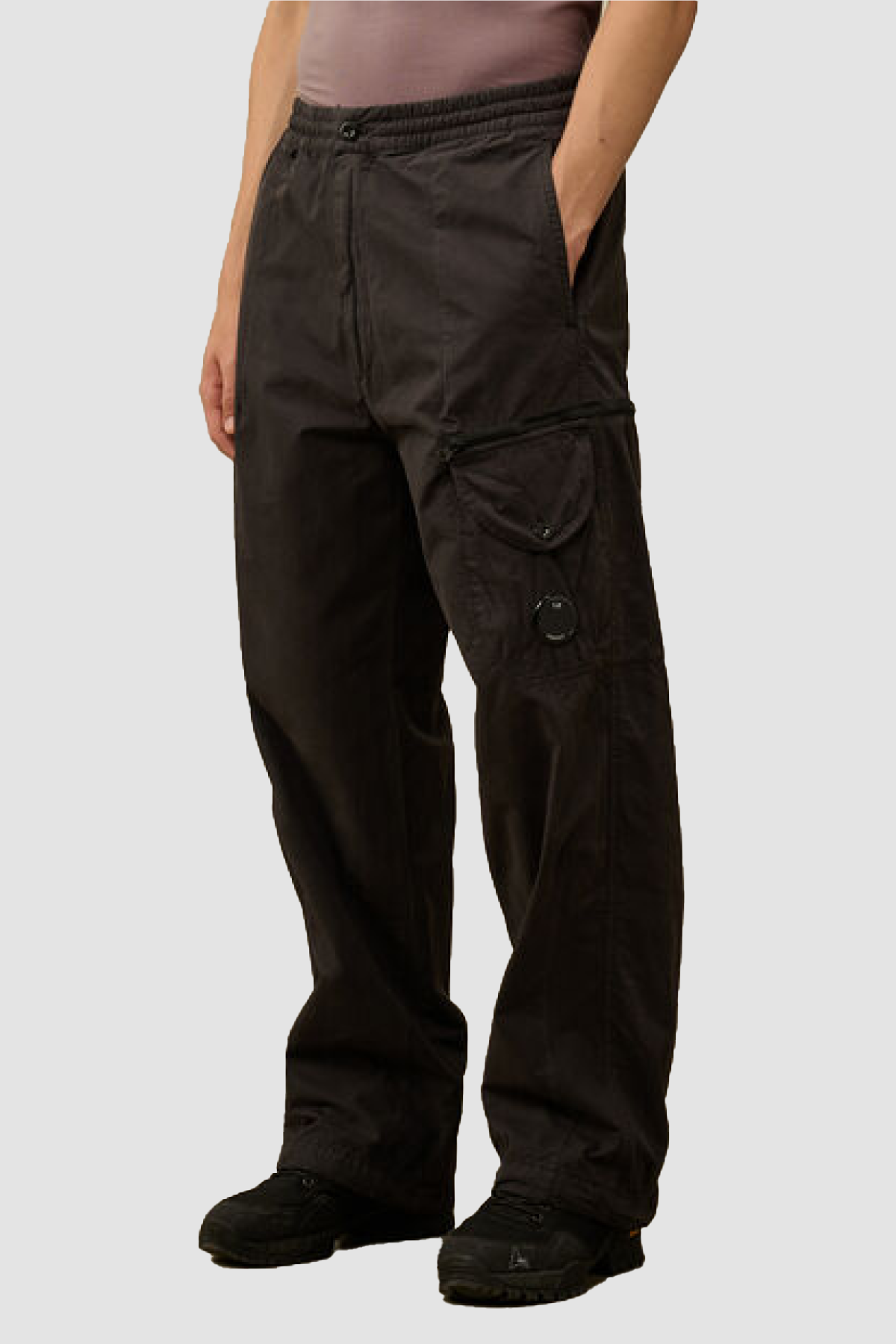 C.P. Company Microreps Boxy Lens Pants - Black