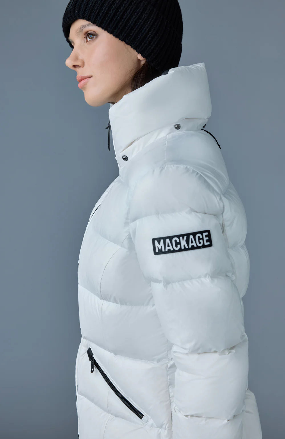 Mackage Womens Down Jacket Madalyn-V - White