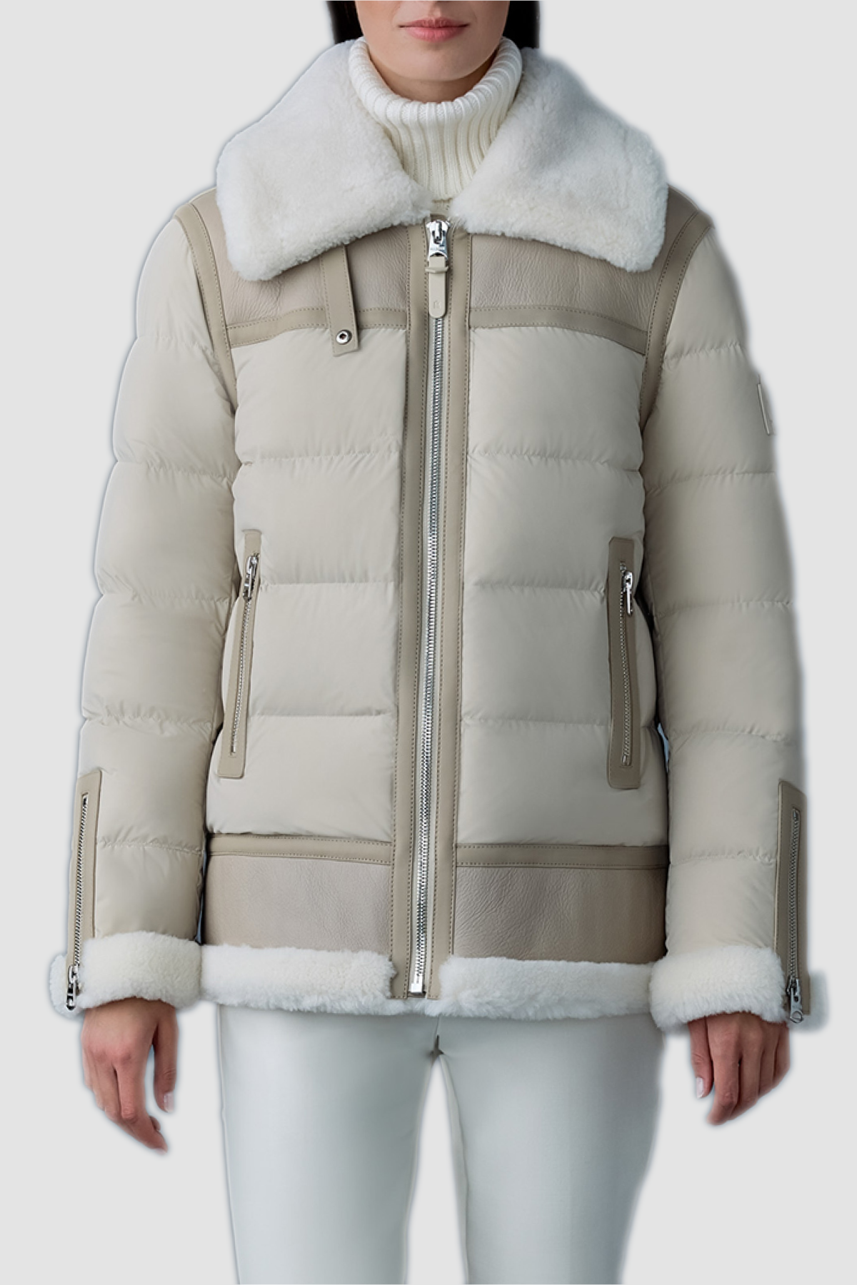 Mackage Womens Down Jacket Vanna - Trench/Natural