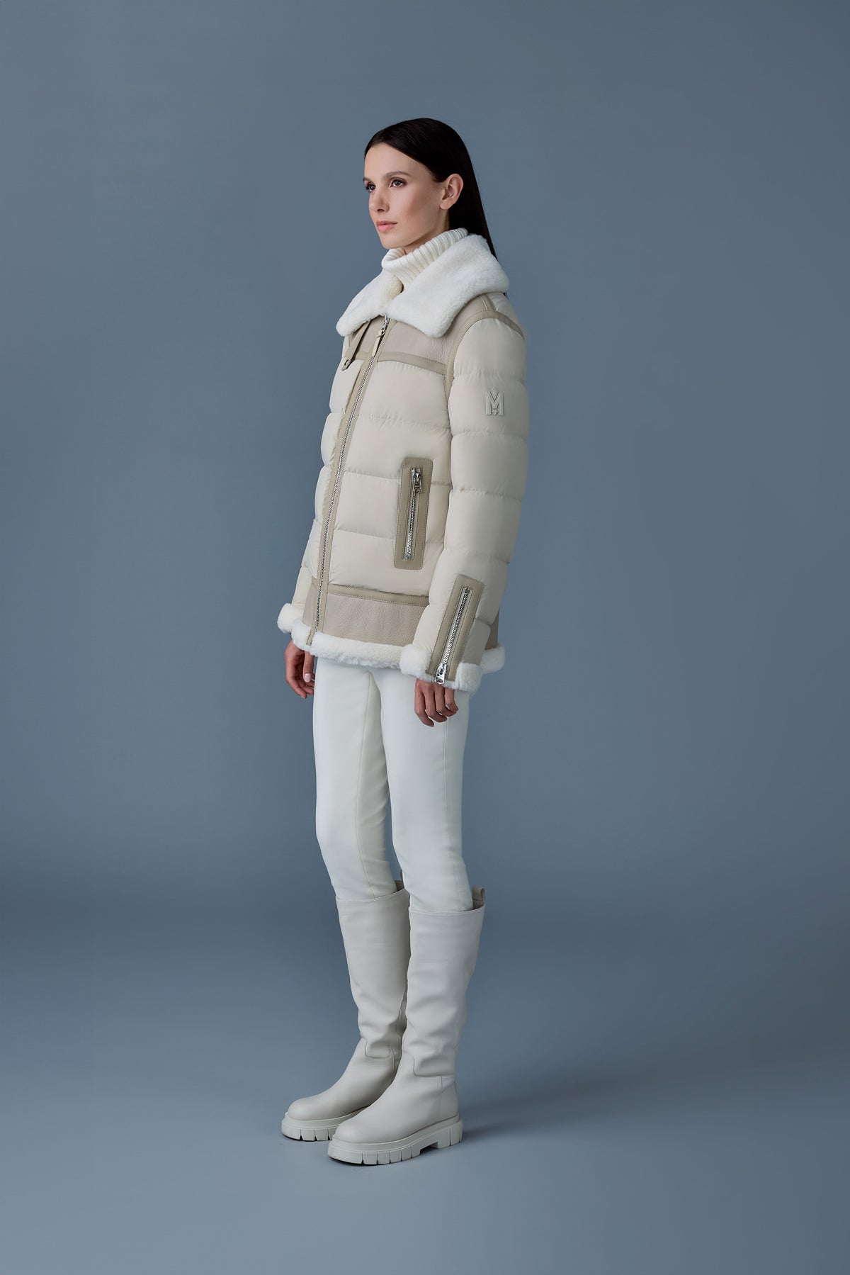 Mackage Womens Down Jacket Vanna - Trench/Natural