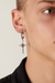 Emanuele Bicocchi Cross With Skull Hoop Earring - Silver
