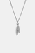 Emanuele Bicocchi Twin Feather Pendant Necklace - Silver