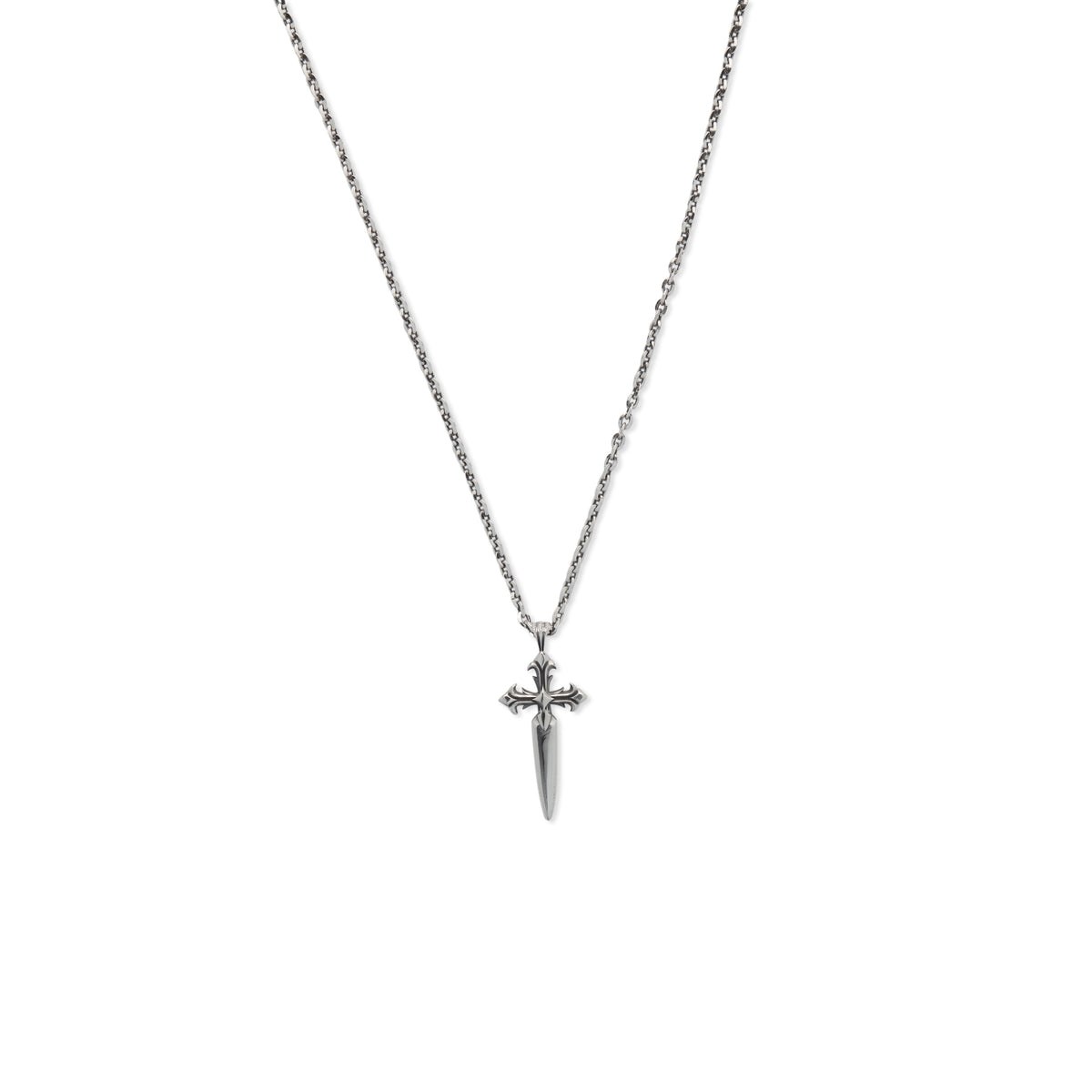 Emanuele Bicocchi Dagger Cross Necklace - Silver