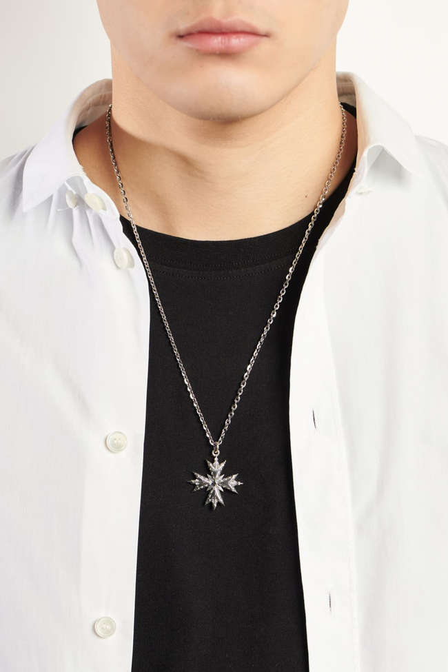 Emanuele Bicocchi Small Crest Necklace - Silver