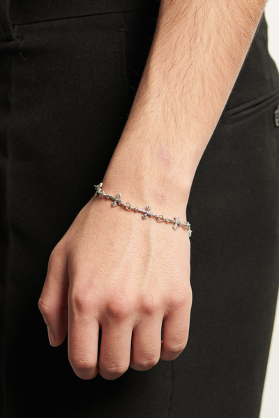 【金欠緊急価格】Emanuele Bicocchi ブレスレット Emanuele Bicocchi Multi-Cross Avelli Bracelet - Silver - Due West