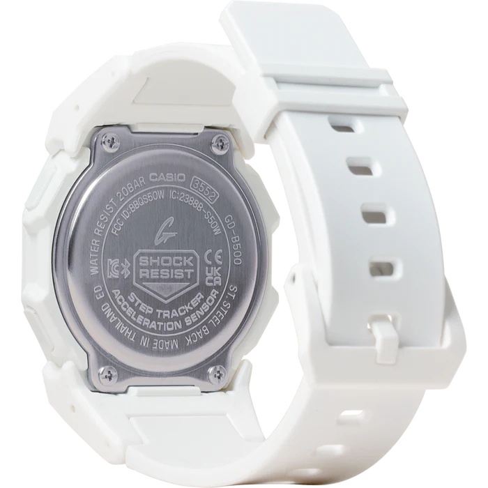 G Shock GD B500 7 Watch White Due West