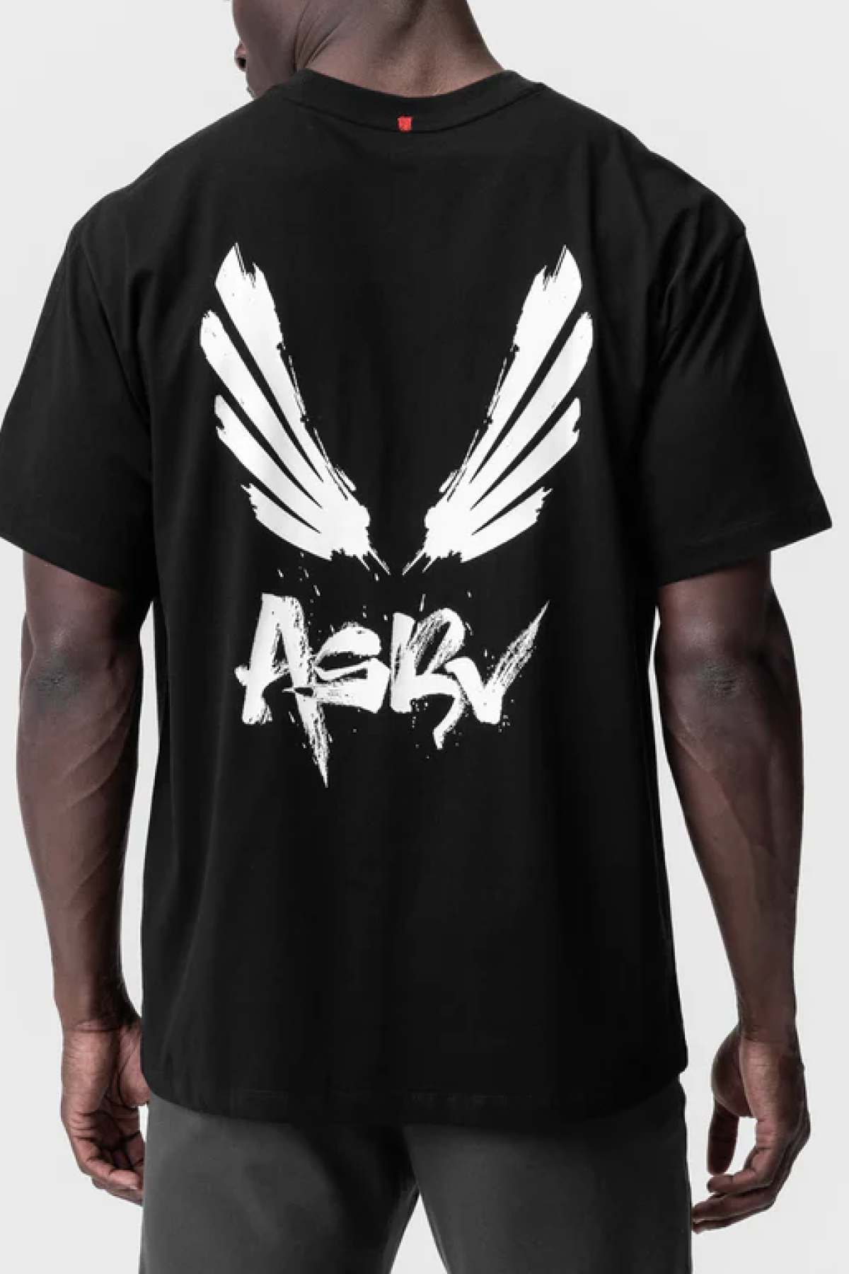 ASRV Tech Essential™ Relaxed Tee - Black &quot;Brush Wings/Asrv