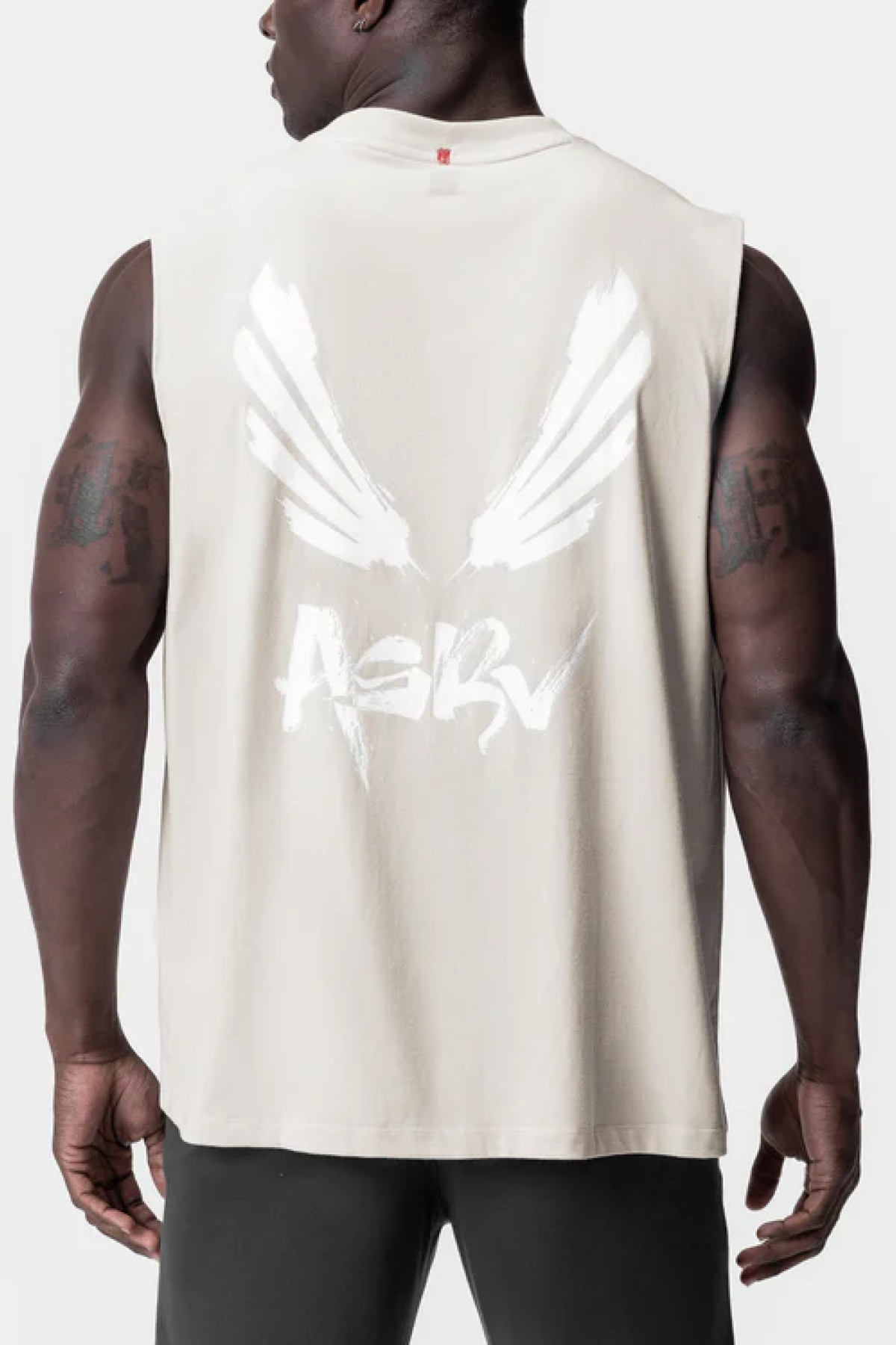 ASRV Tech Essential™ Relaxed Cutoff - Stone/White &quot;Brush Wings/Asrv