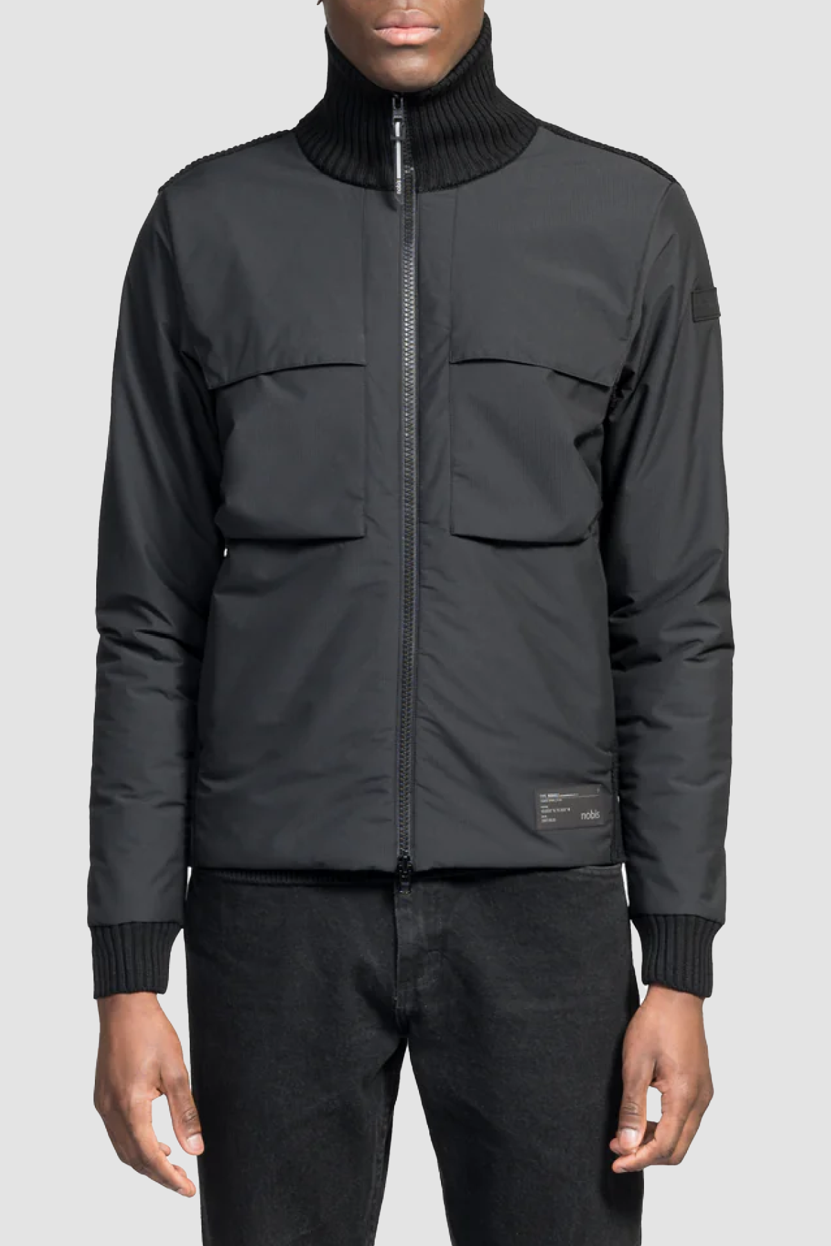 Nobis Mens Knit Jacket Layton - Black