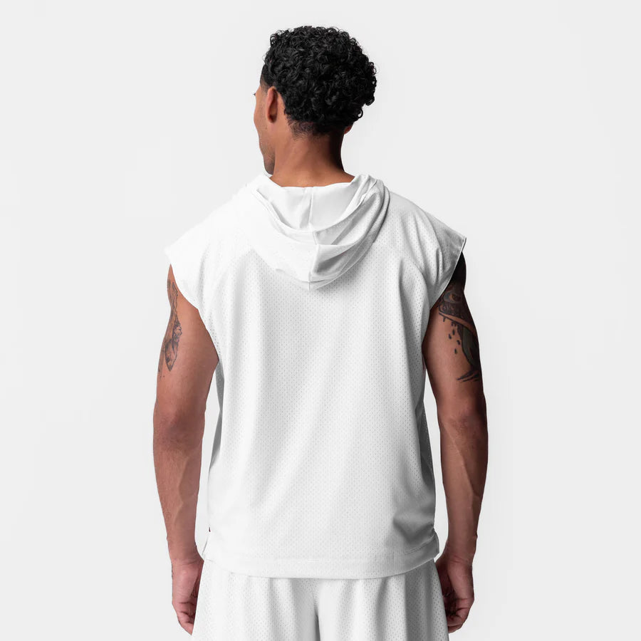 ASRV Reversible 2-in-1 Cutoff Hoodie - White