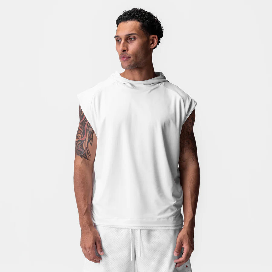 ASRV Reversible 2-in-1 Cutoff Hoodie - White