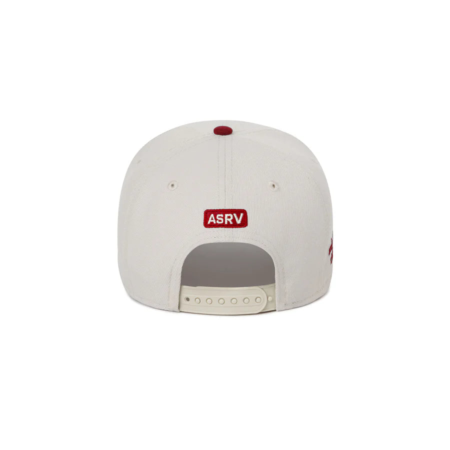 ASRV New Era 9Forty® A-Frame Cap - Stone/Crimson Two Tone