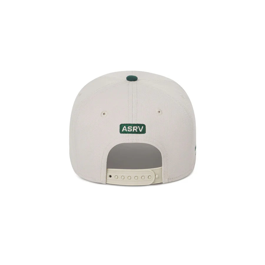 ASRV New Era 9Forty® A-Frame Cap - Stone/Forest Green Two Tone