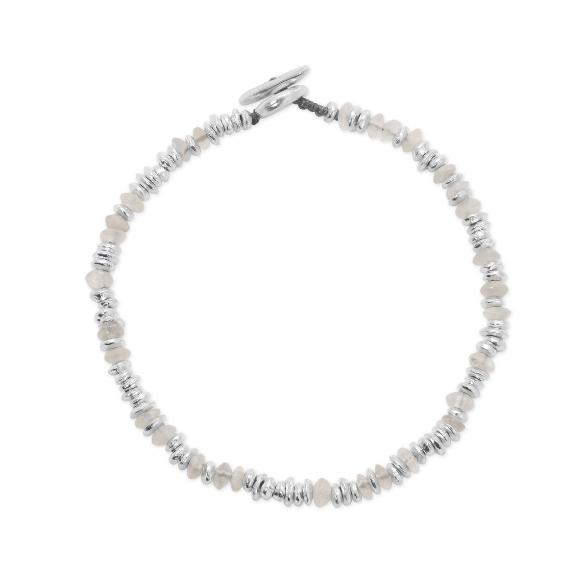 M.Cohen by MAOR Pilla Bracelet - Smokey Quartz/Silver