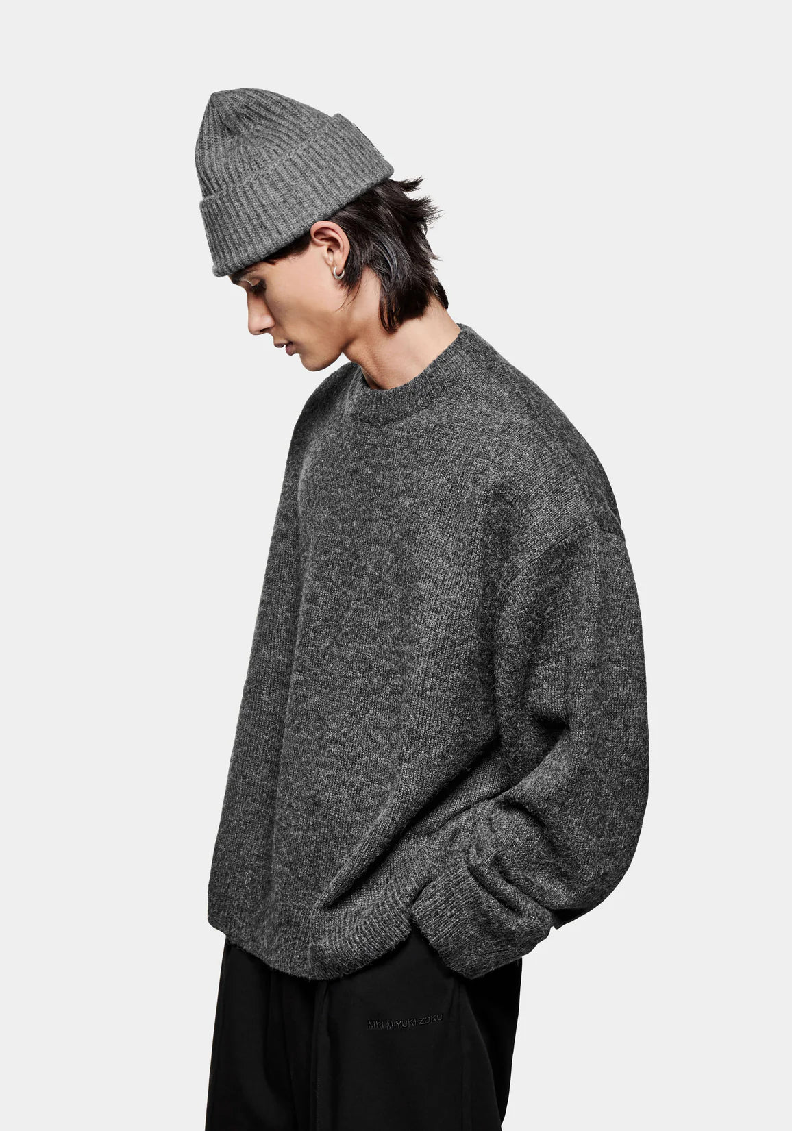 MKI Miyuki Zoku Mohair Blend Crewneck Sweater - Black