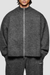 MKI Miyuki Zoku Mohair Blend Track Sweater - Black