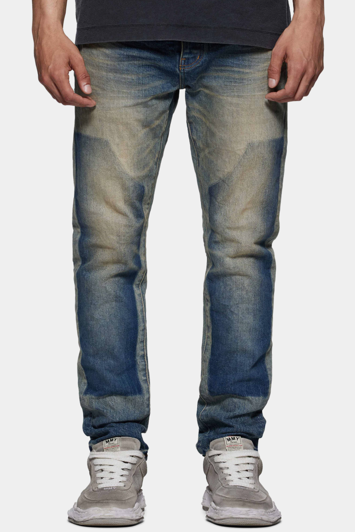 Purple Brand P001 Camden Shadow Jeans - Mid Indigo