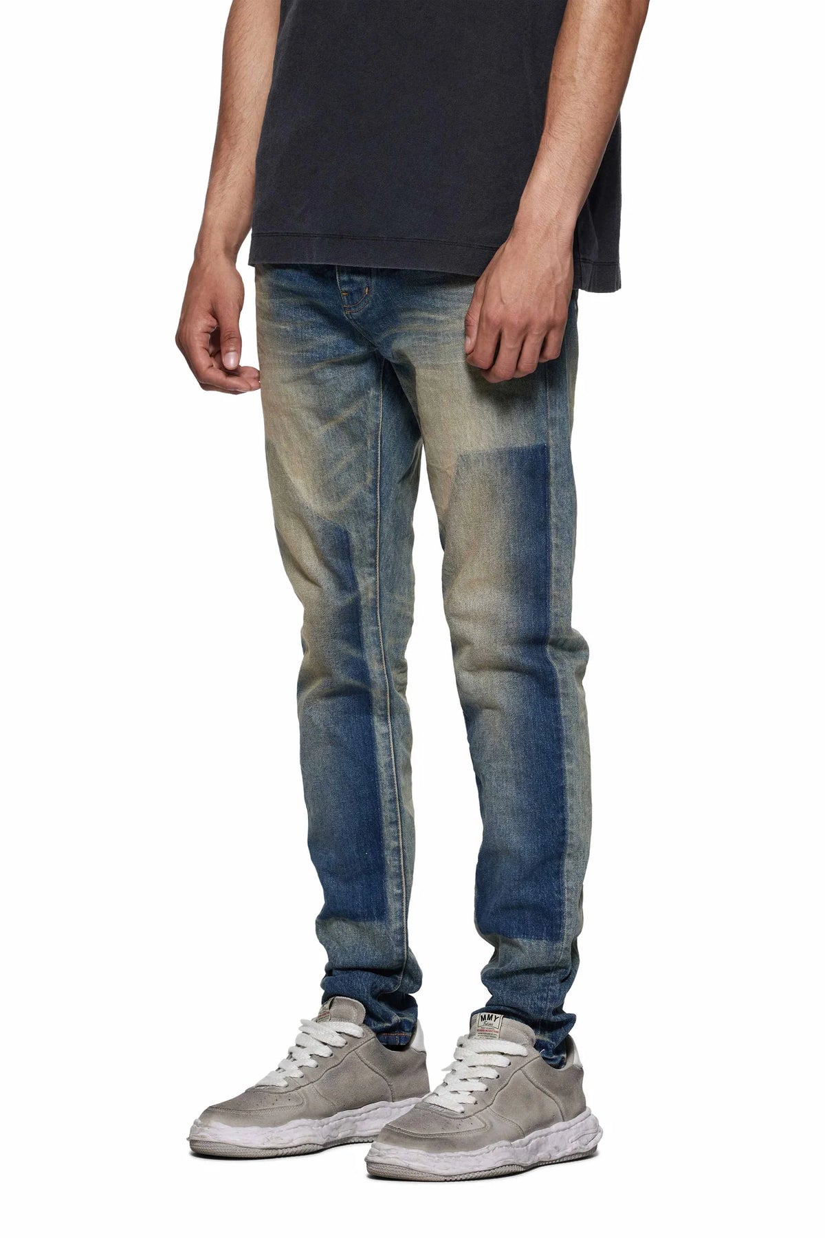 Purple Brand P001 Camden Shadow Jeans - Mid Indigo